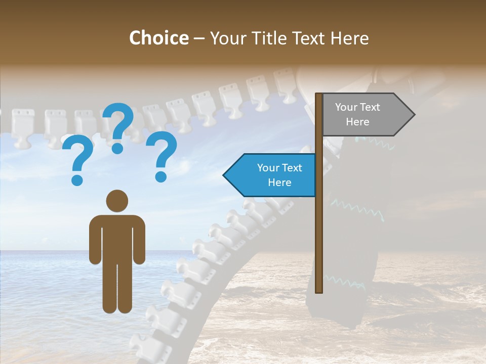 Winter Peaceful Metaphor PowerPoint Template