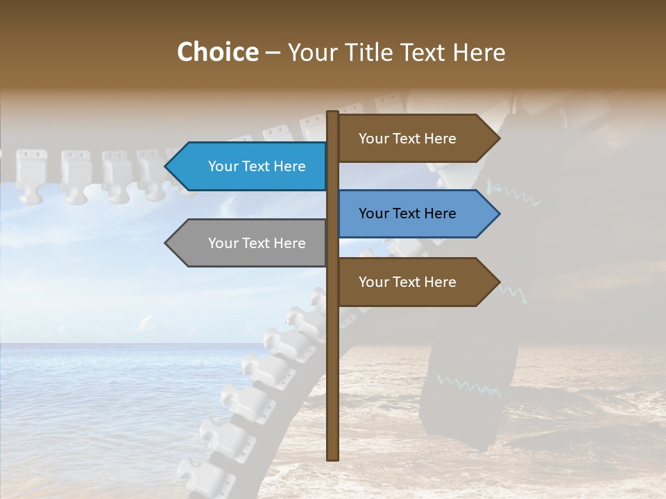 Winter Peaceful Metaphor PowerPoint Template