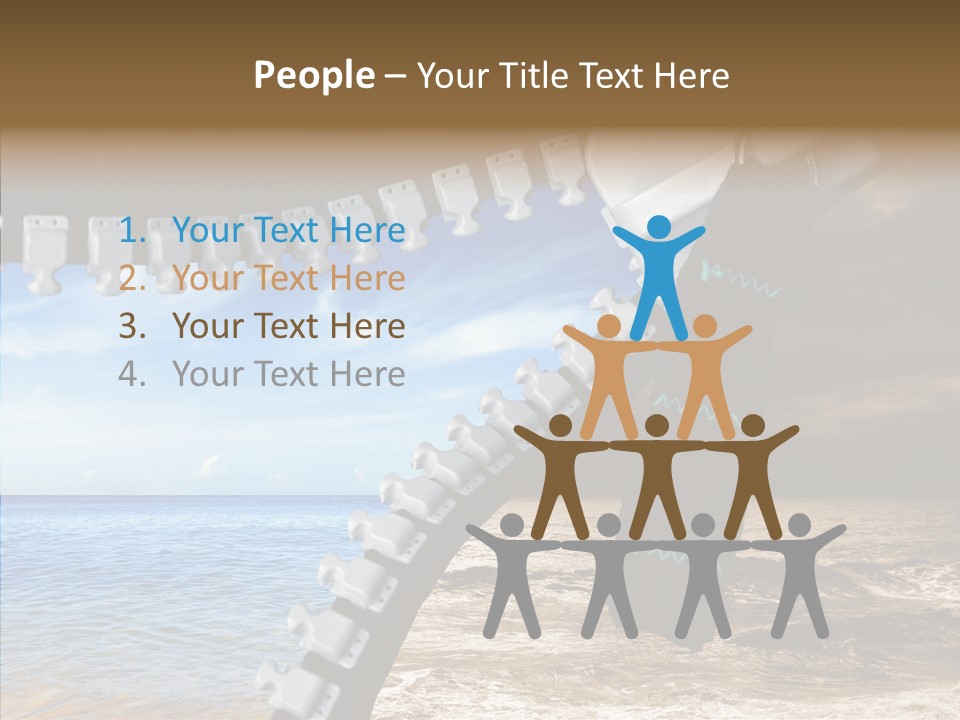 Winter Peaceful Metaphor PowerPoint Template