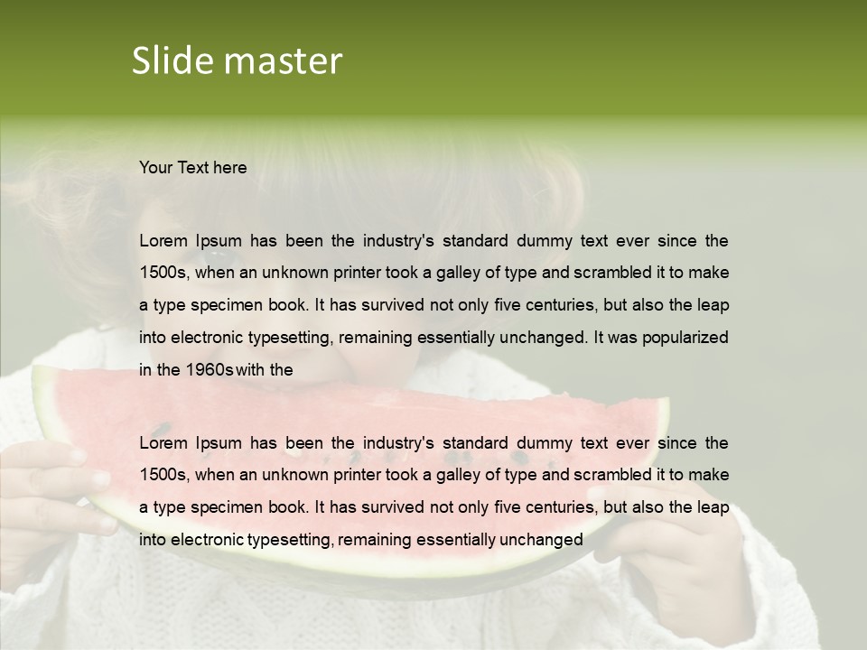 Diet Healthy Red PowerPoint Template