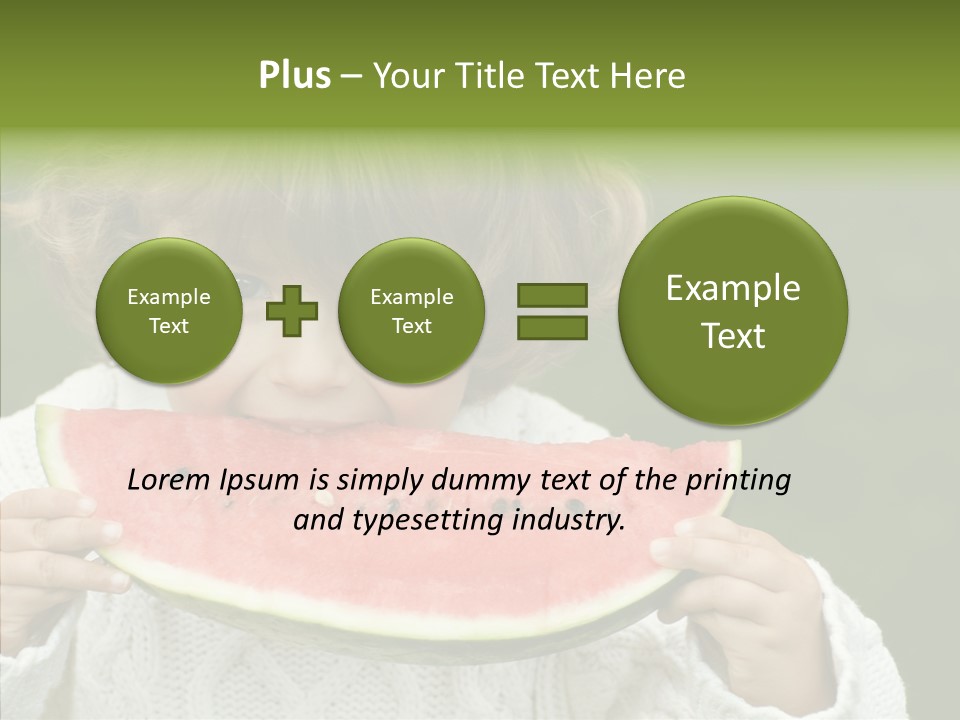 Diet Healthy Red PowerPoint Template