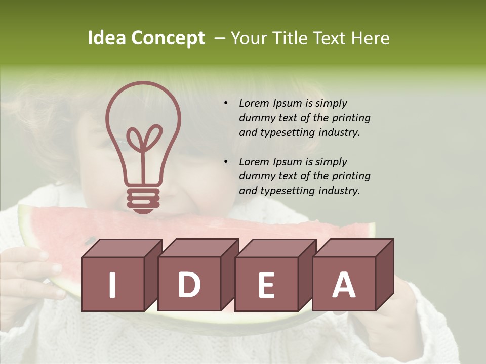 Diet Healthy Red PowerPoint Template