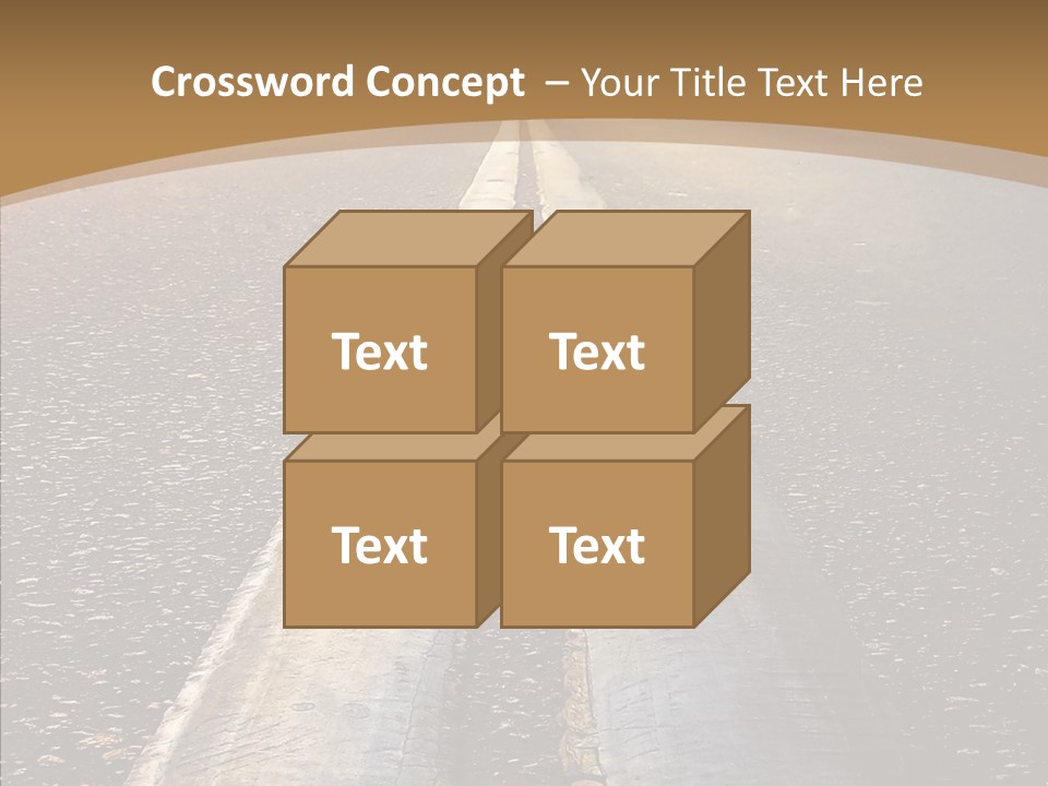Image Asphalt Yellow PowerPoint Template