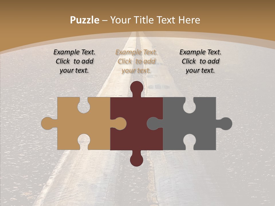 Image Asphalt Yellow PowerPoint Template