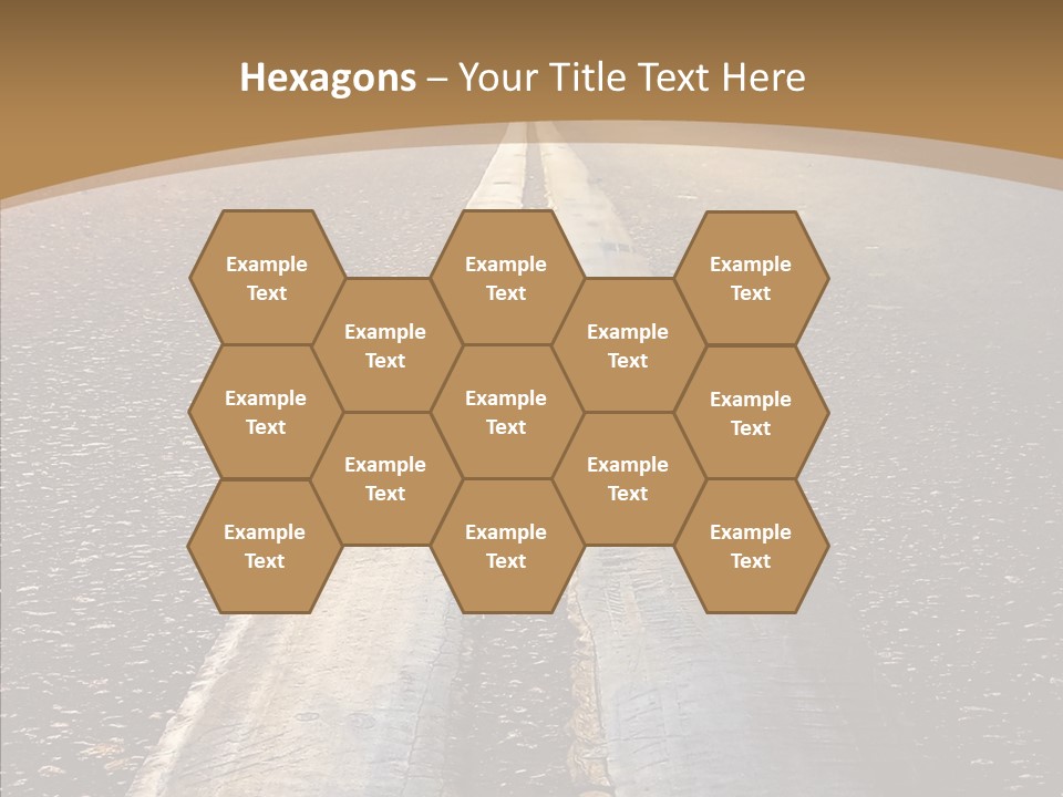 Image Asphalt Yellow PowerPoint Template