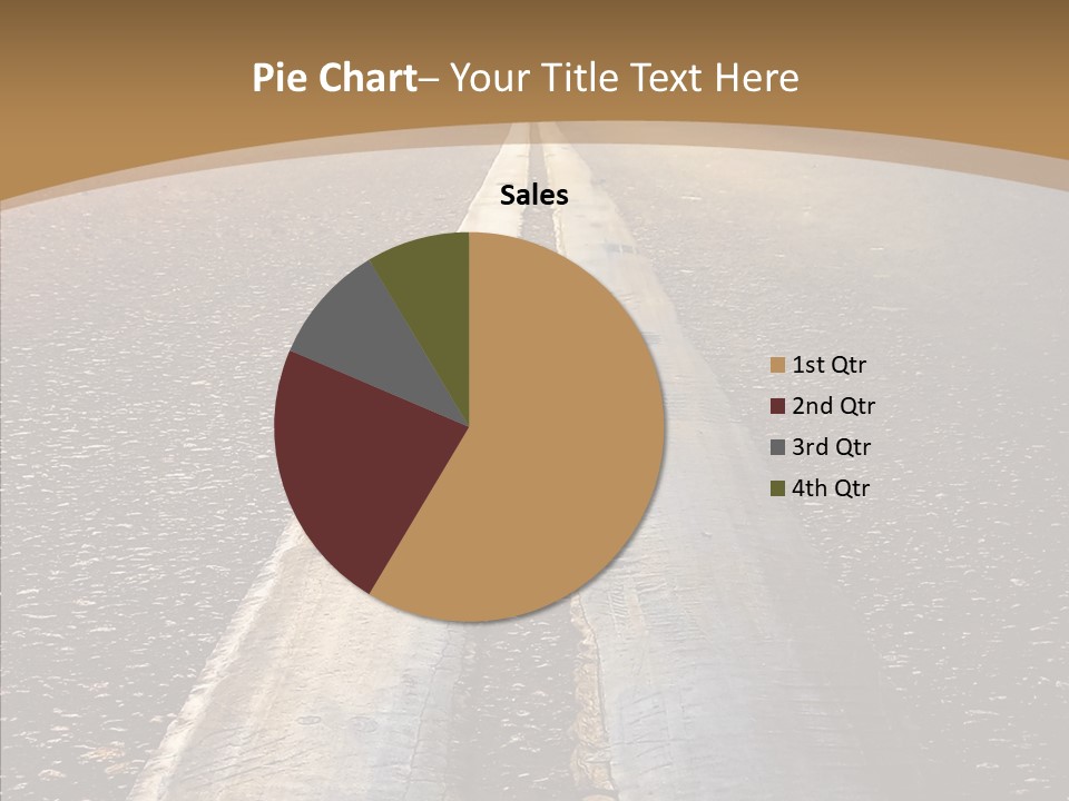 Image Asphalt Yellow PowerPoint Template