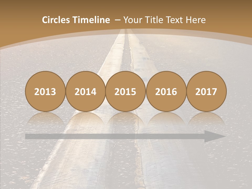 Image Asphalt Yellow PowerPoint Template