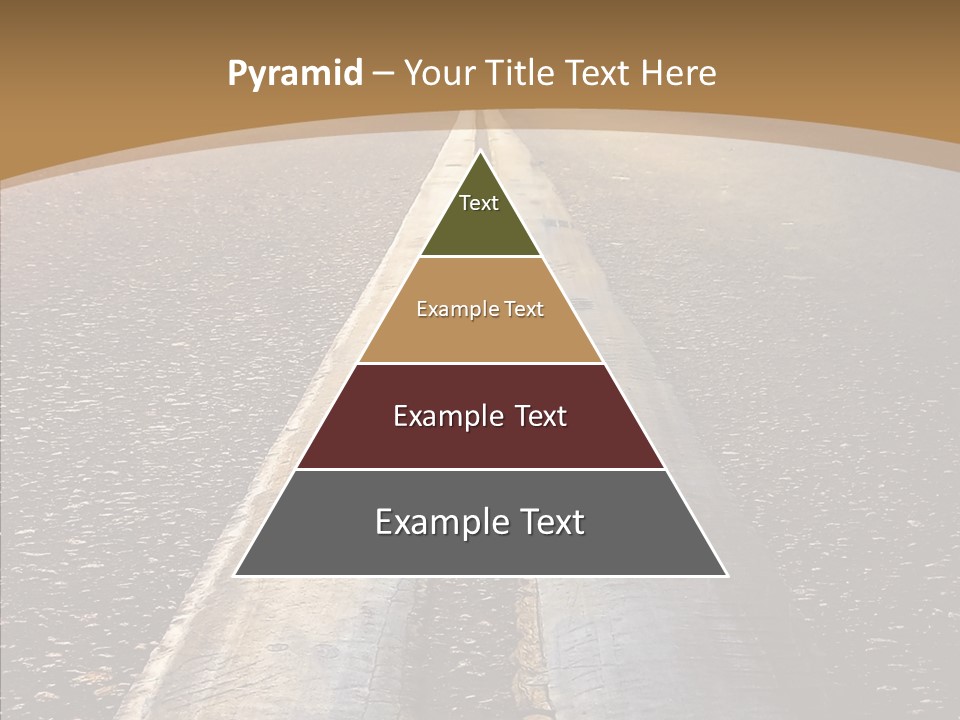 Image Asphalt Yellow PowerPoint Template