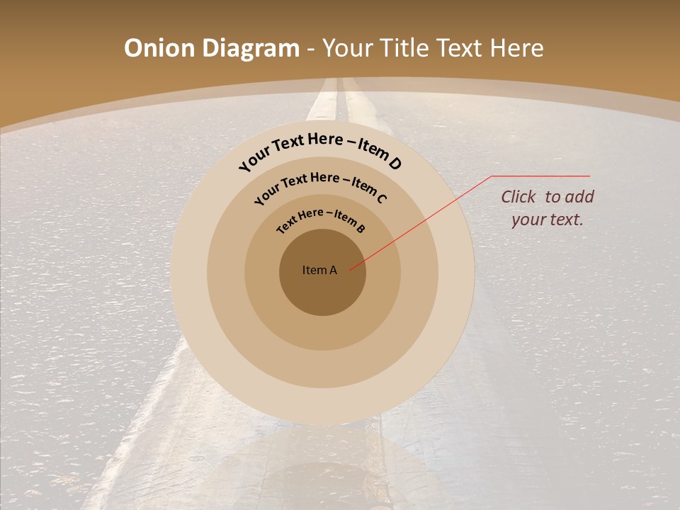 Image Asphalt Yellow PowerPoint Template