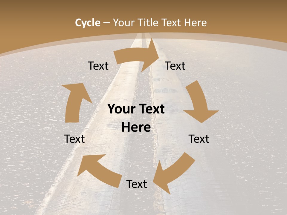 Image Asphalt Yellow PowerPoint Template