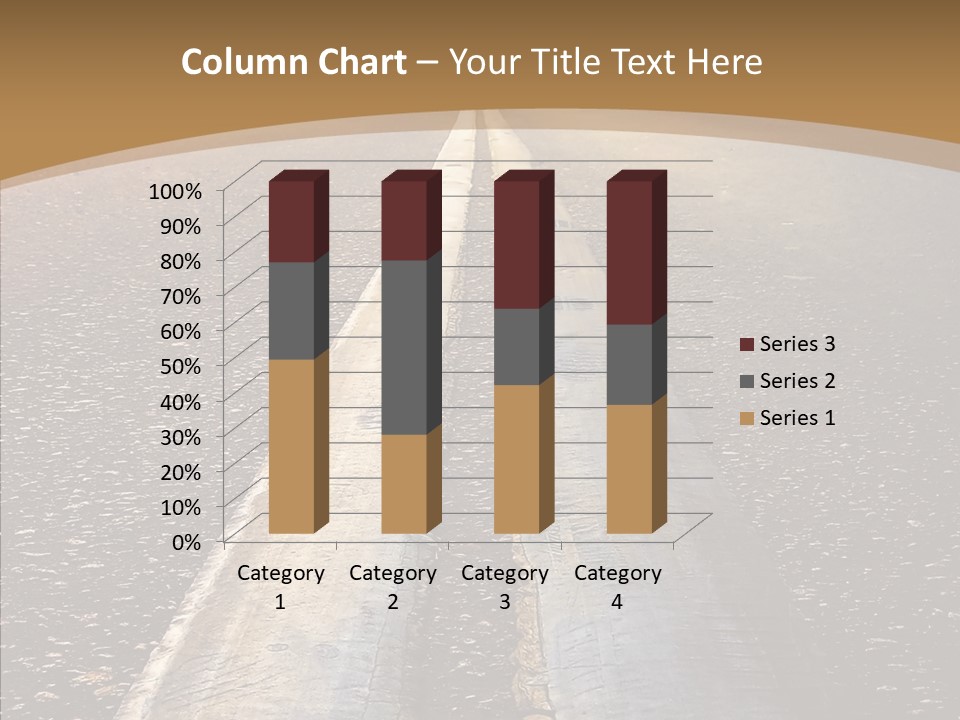 Image Asphalt Yellow PowerPoint Template