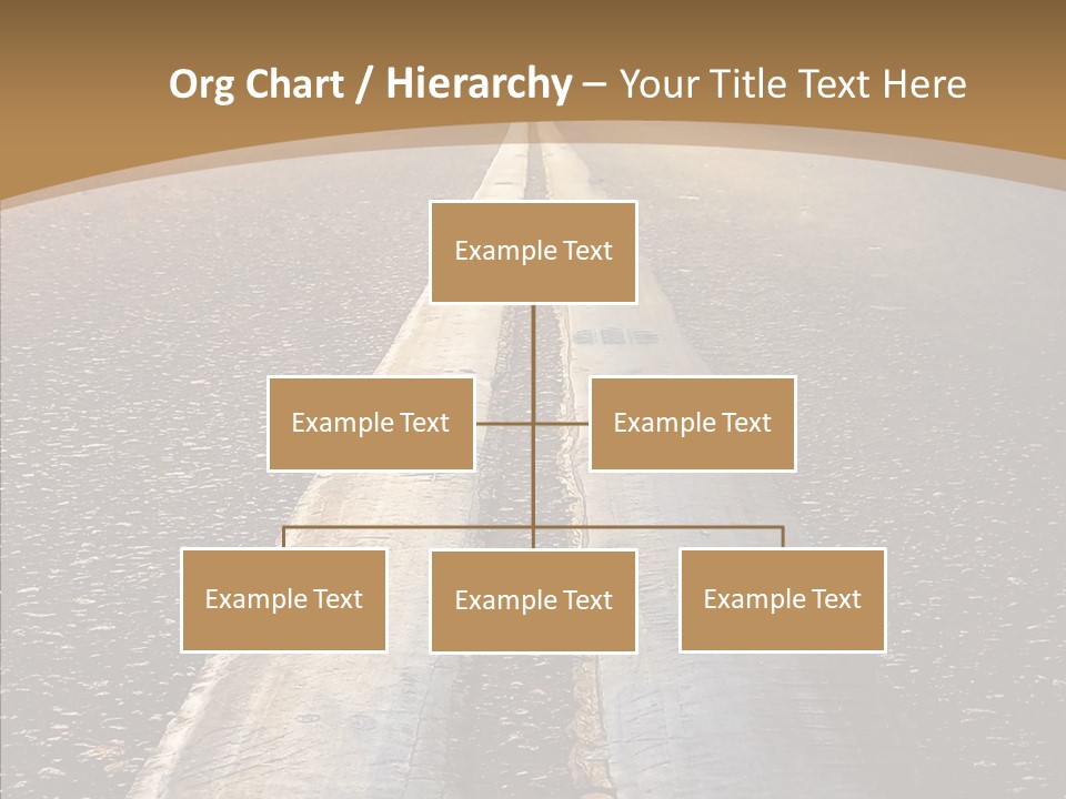 Image Asphalt Yellow PowerPoint Template