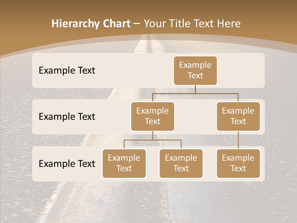 Image Asphalt Yellow PowerPoint Template