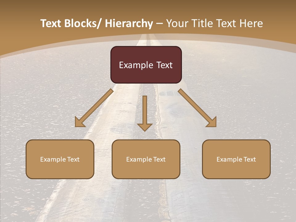 Image Asphalt Yellow PowerPoint Template