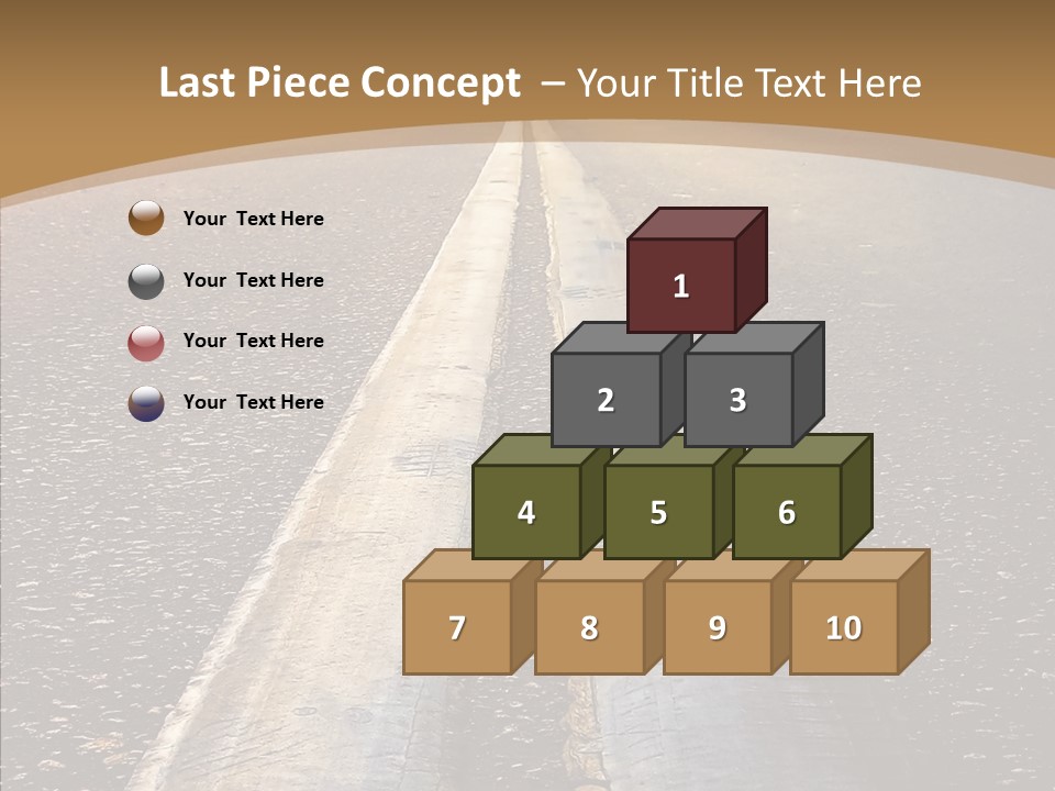 Image Asphalt Yellow PowerPoint Template