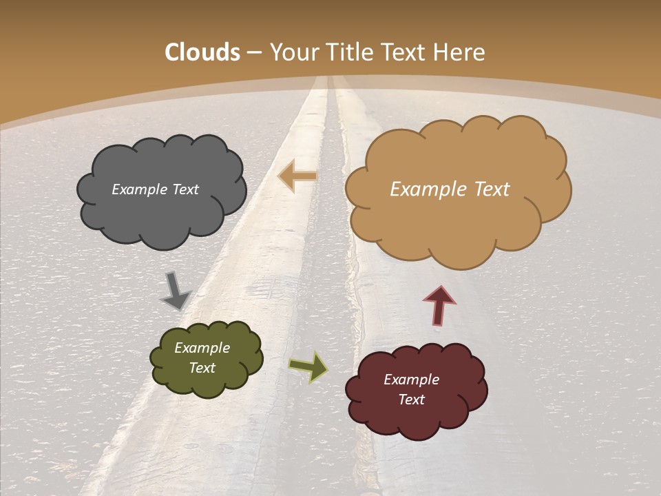 Image Asphalt Yellow PowerPoint Template