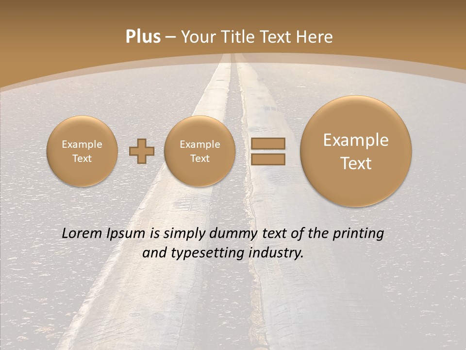 Image Asphalt Yellow PowerPoint Template
