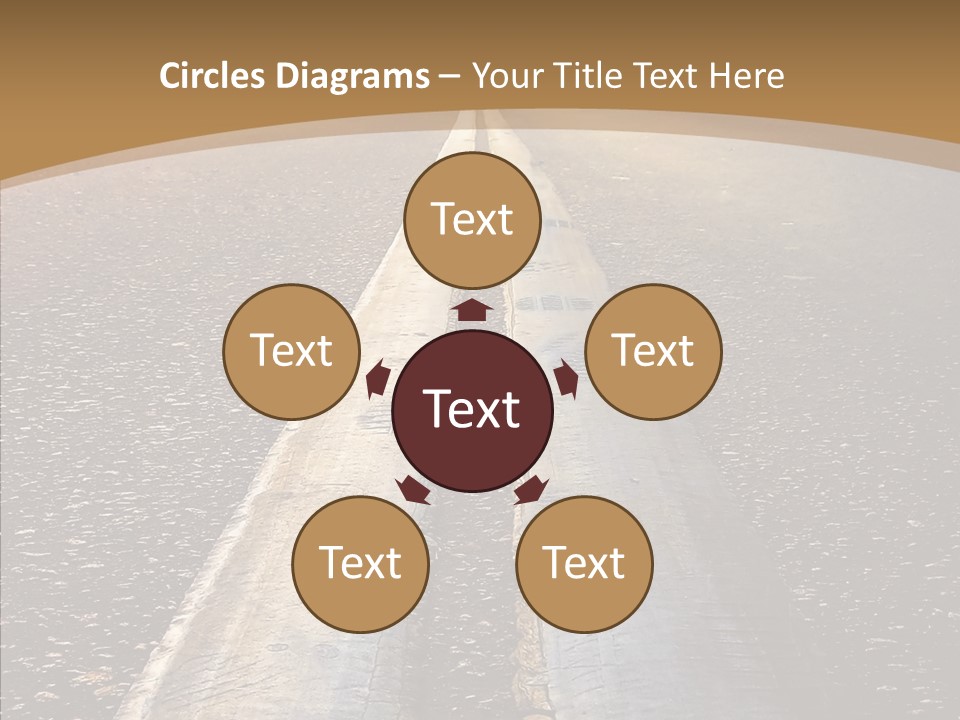 Image Asphalt Yellow PowerPoint Template