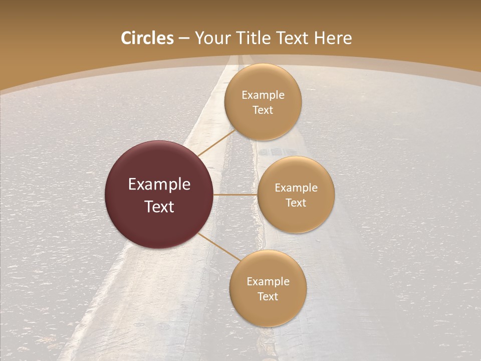 Image Asphalt Yellow PowerPoint Template