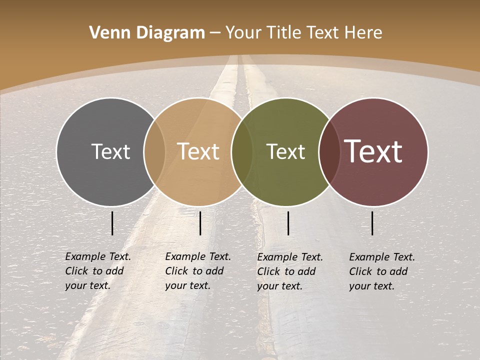 Image Asphalt Yellow PowerPoint Template