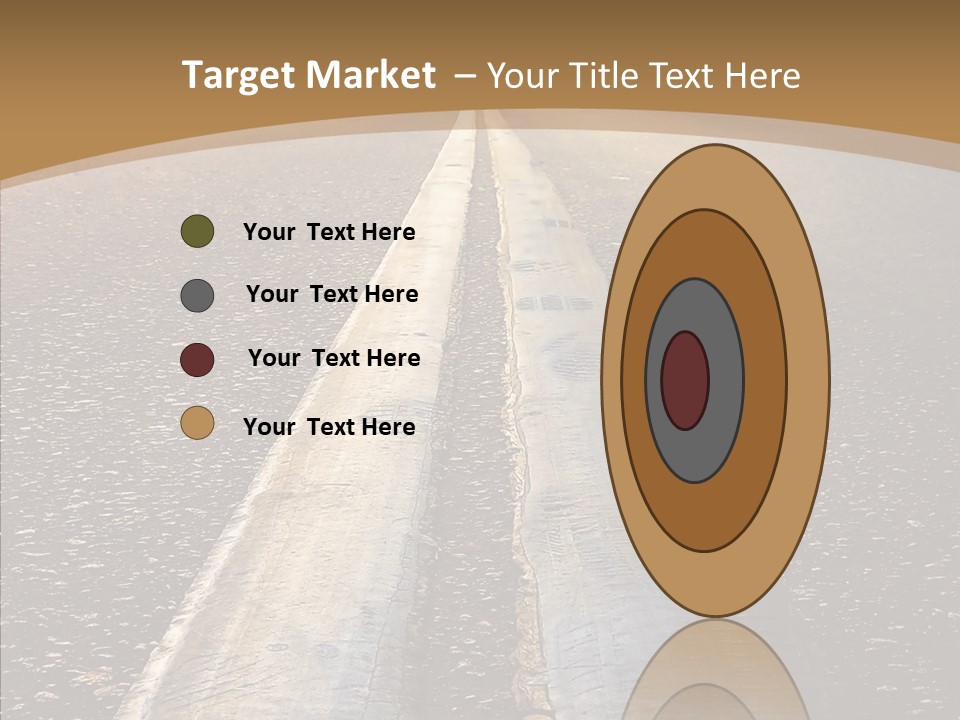 Image Asphalt Yellow PowerPoint Template