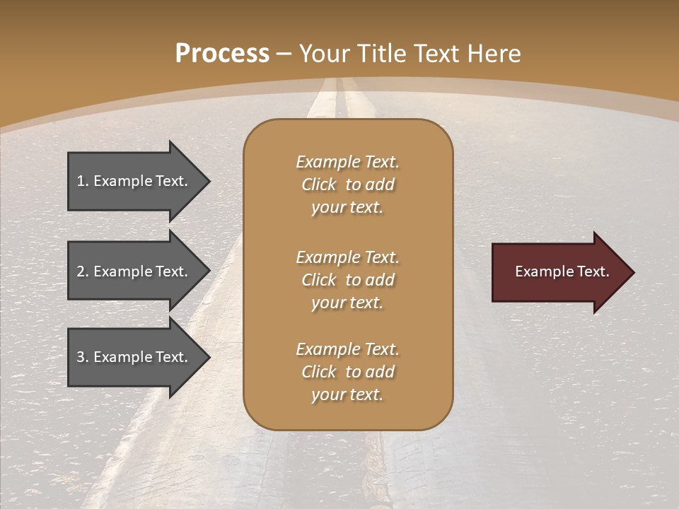 Image Asphalt Yellow PowerPoint Template