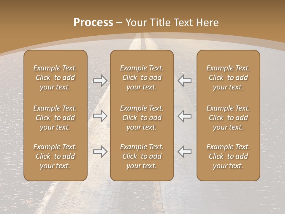 Image Asphalt Yellow PowerPoint Template