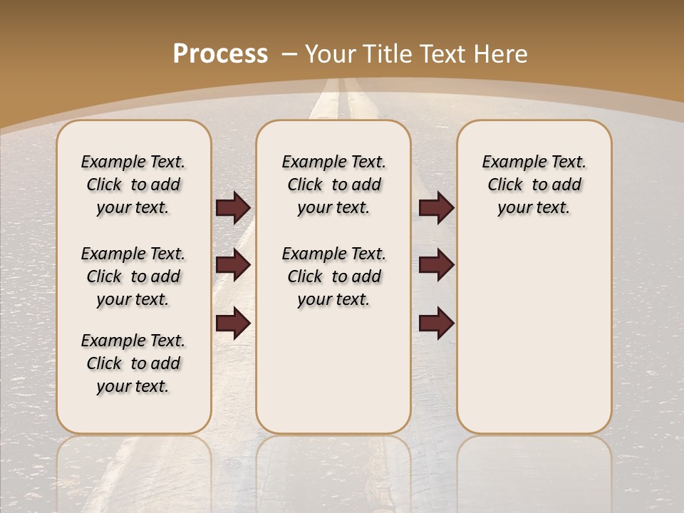 Image Asphalt Yellow PowerPoint Template