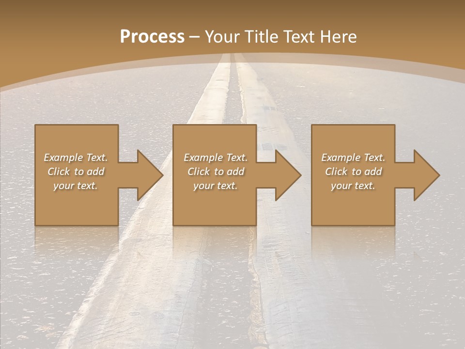 Image Asphalt Yellow PowerPoint Template