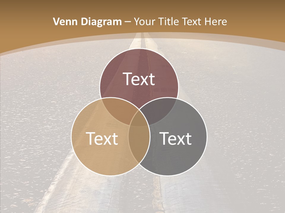 Image Asphalt Yellow PowerPoint Template