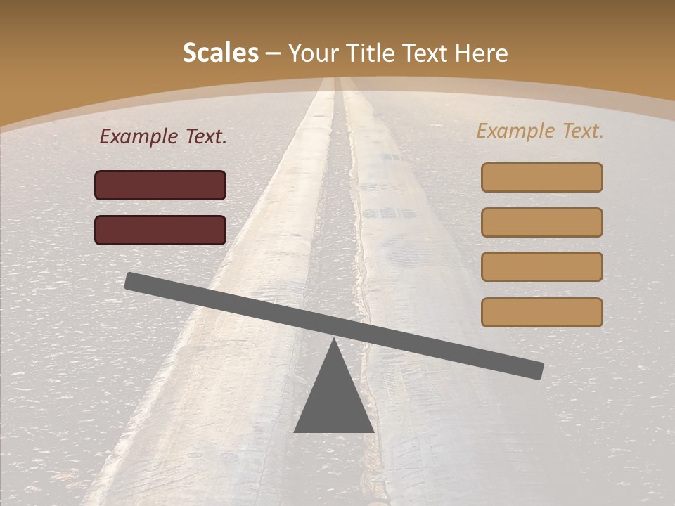 Image Asphalt Yellow PowerPoint Template