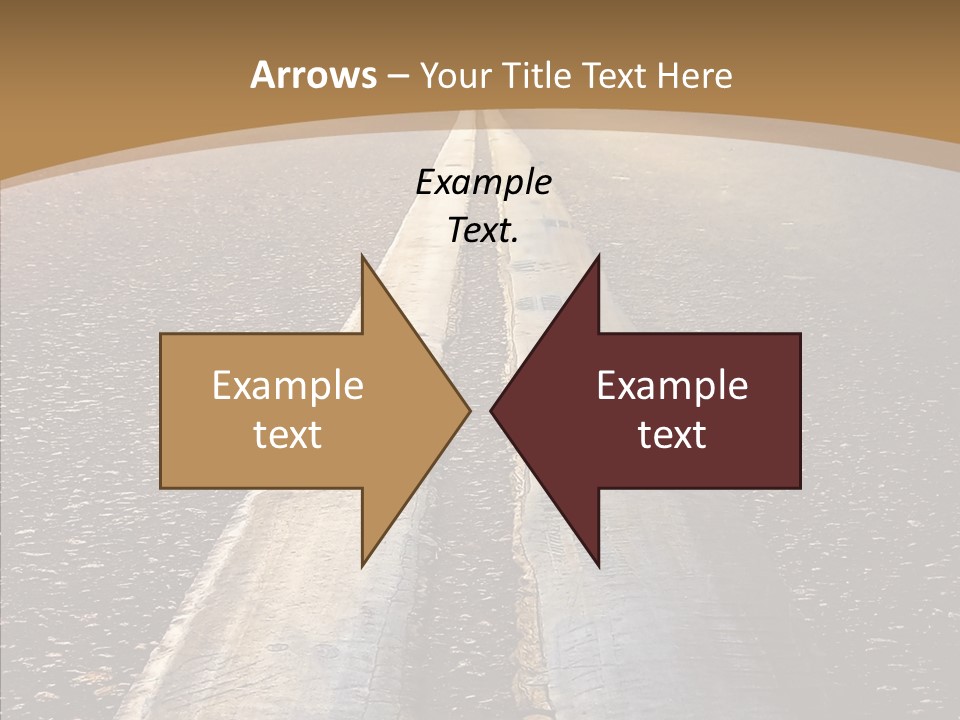 Image Asphalt Yellow PowerPoint Template