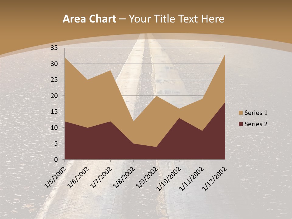 Image Asphalt Yellow PowerPoint Template
