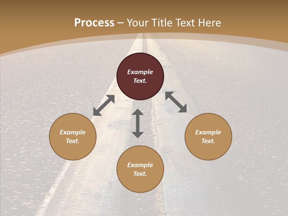 Image Asphalt Yellow PowerPoint Template