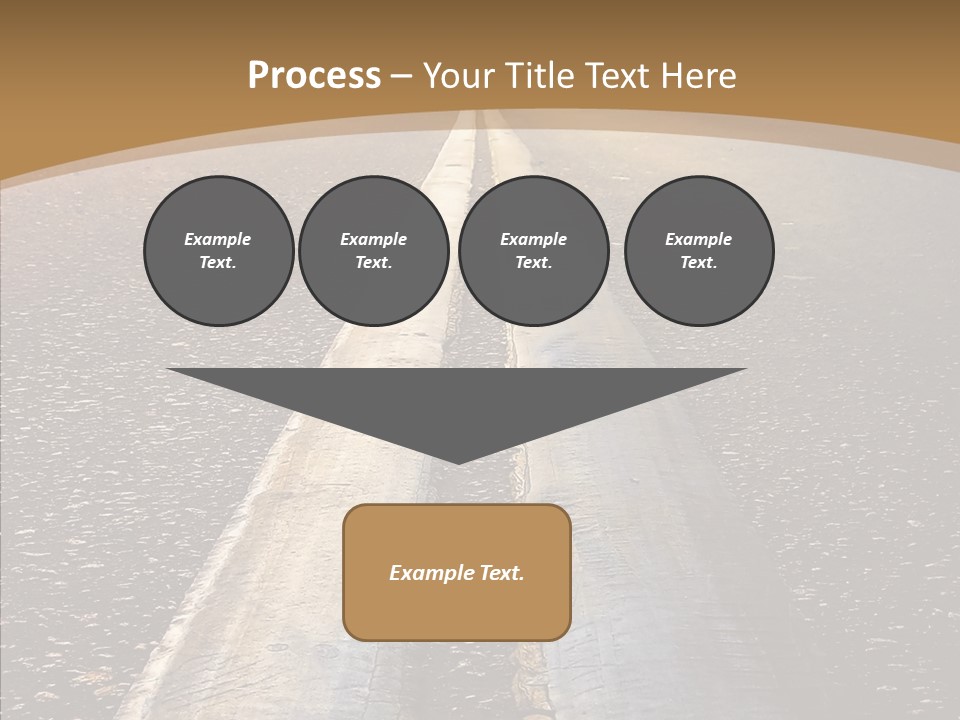 Image Asphalt Yellow PowerPoint Template