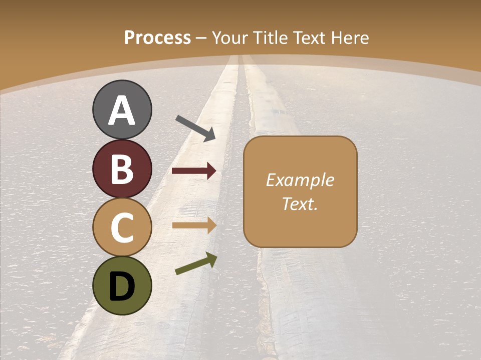 Image Asphalt Yellow PowerPoint Template