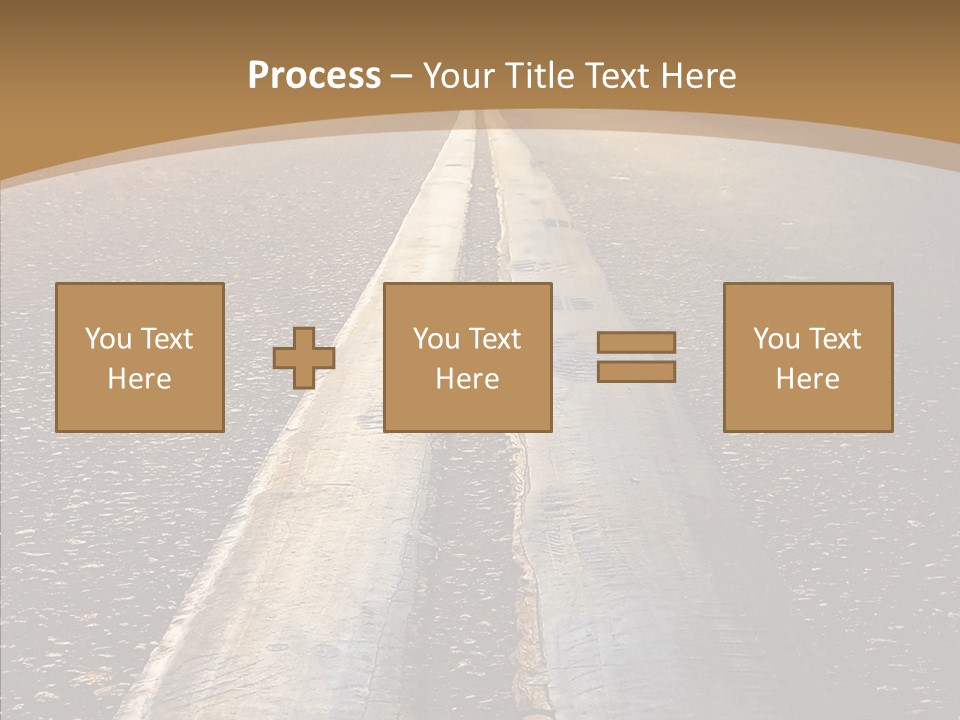 Image Asphalt Yellow PowerPoint Template