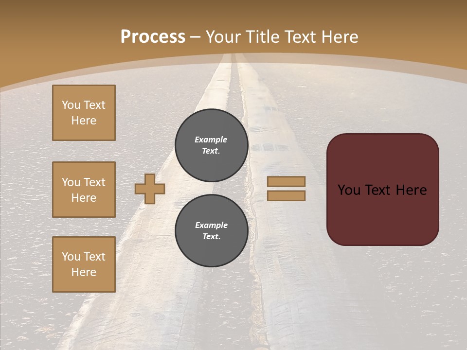 Image Asphalt Yellow PowerPoint Template