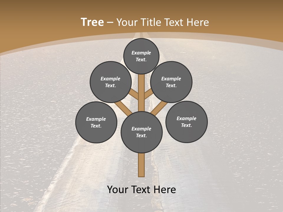 Image Asphalt Yellow PowerPoint Template