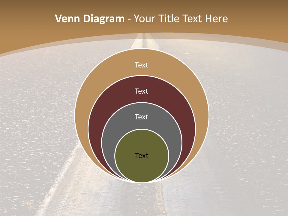 Image Asphalt Yellow PowerPoint Template