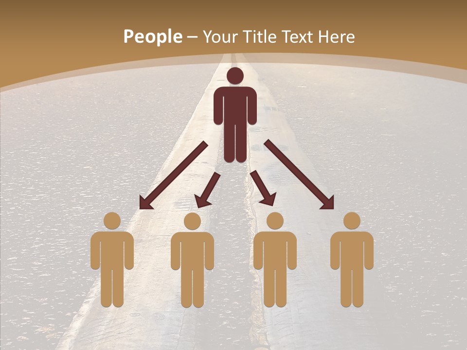 Image Asphalt Yellow PowerPoint Template