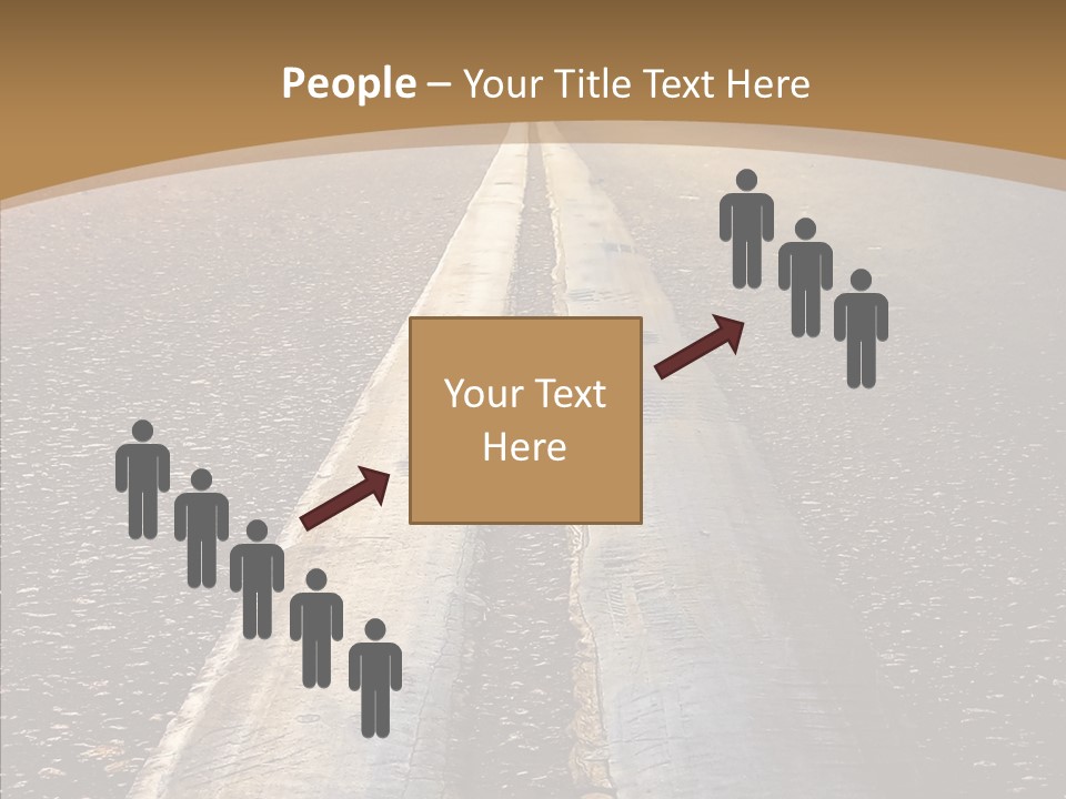 Image Asphalt Yellow PowerPoint Template