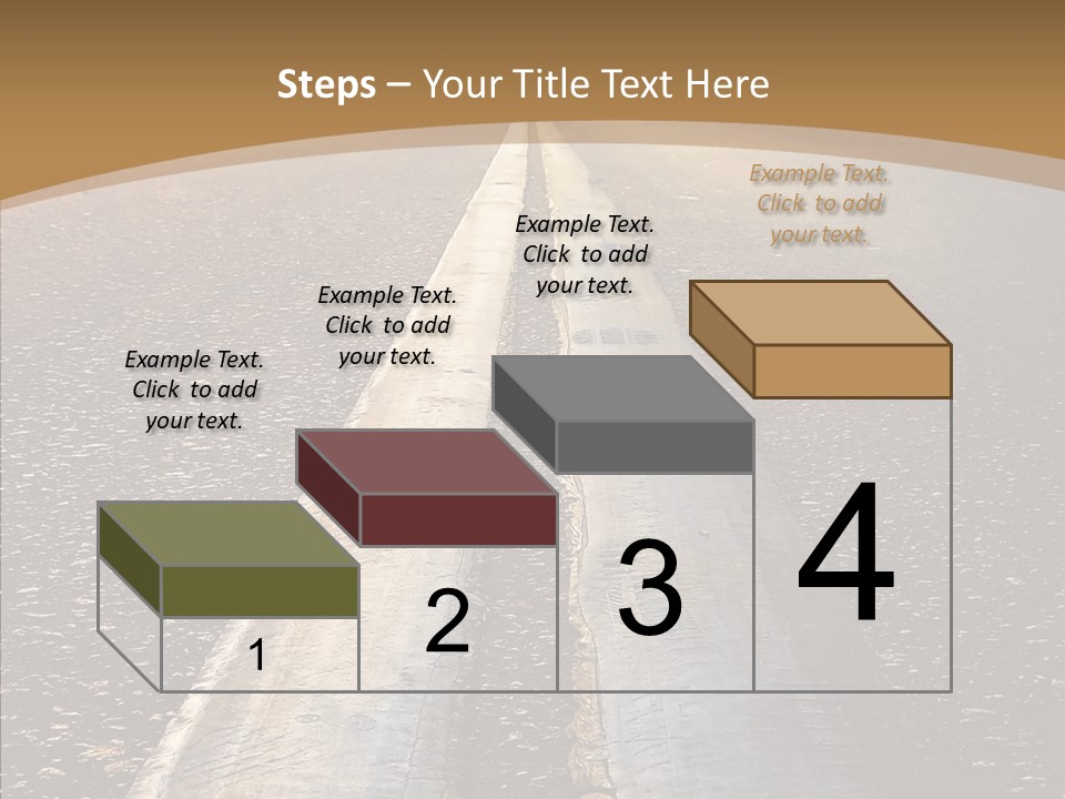 Image Asphalt Yellow PowerPoint Template