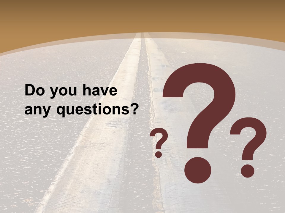 Image Asphalt Yellow PowerPoint Template