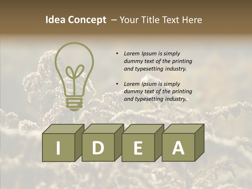 Grass Day Shadow PowerPoint Template