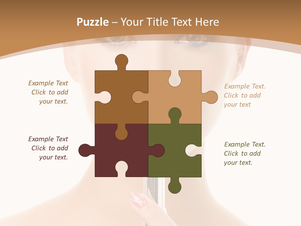 Model Shoulders Skincare PowerPoint Template