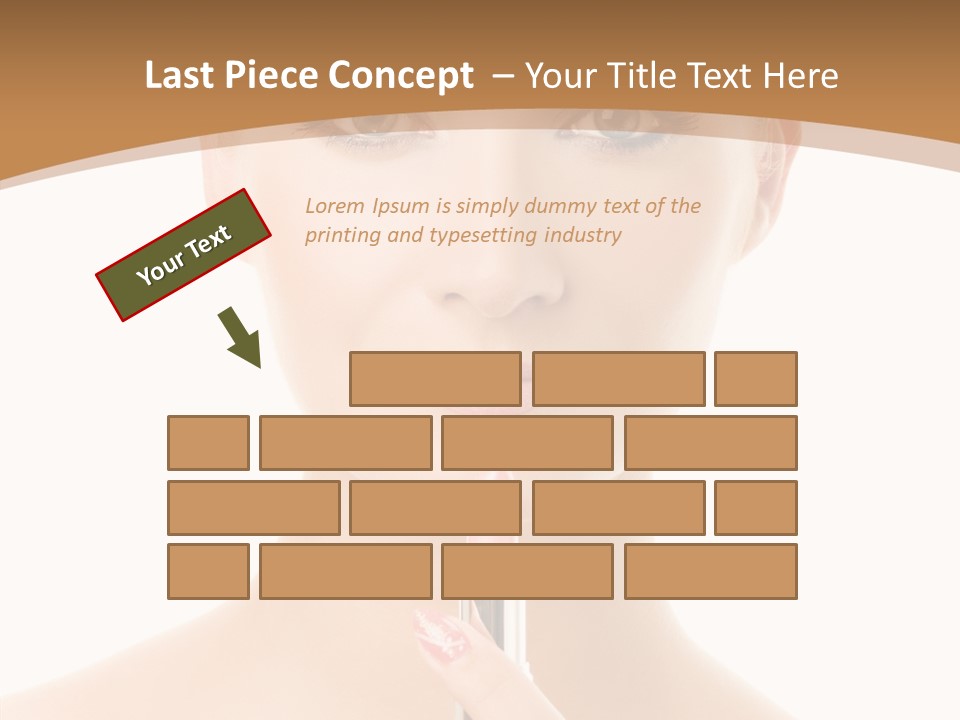 Model Shoulders Skincare PowerPoint Template