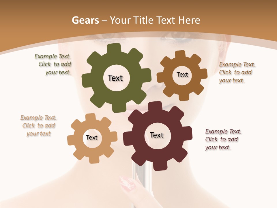 Model Shoulders Skincare PowerPoint Template