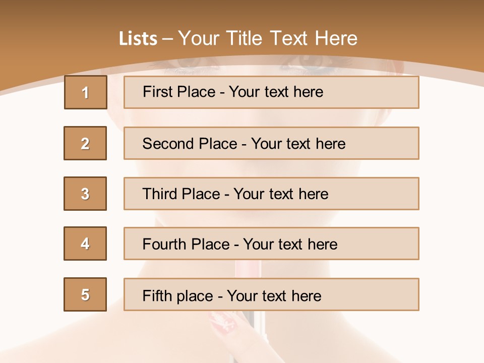 Model Shoulders Skincare PowerPoint Template