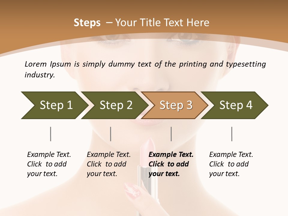 Model Shoulders Skincare PowerPoint Template